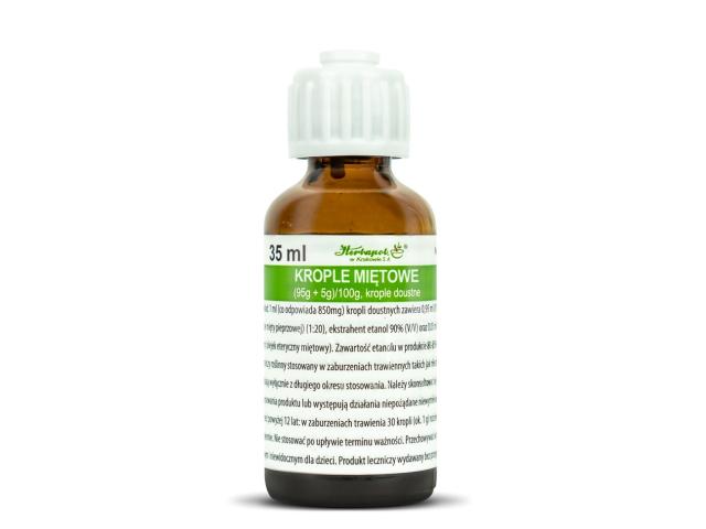 Krople Miętowe interakcje ulotka krople doustne (95g+5g)/100g 35 ml