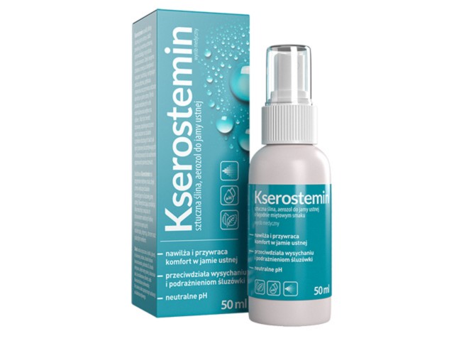 Kserostemin interakcje ulotka aerozol do stosowania w jamie ustnej - 50 ml