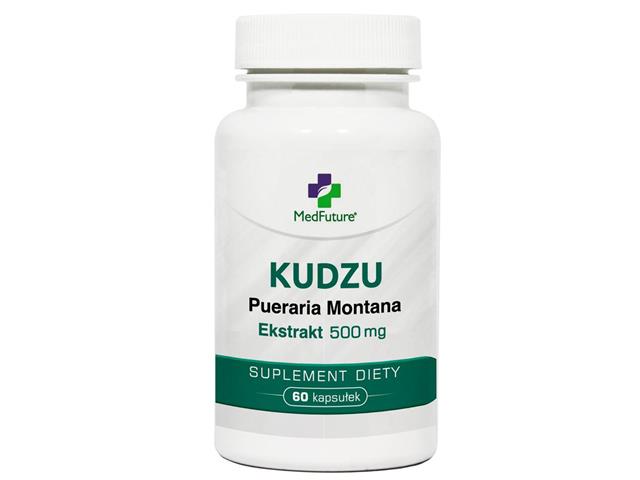 Kudzu Ekstrakt Pueraria Montana 500 mg interakcje ulotka kapsułki  60 kaps.