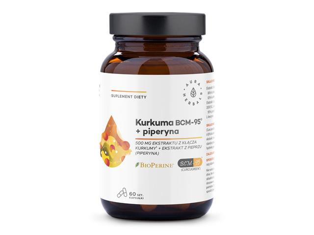 Kurkuma 500 Mg BCM-95 + Piperyna interakcje ulotka kapsułki - 60 kaps.