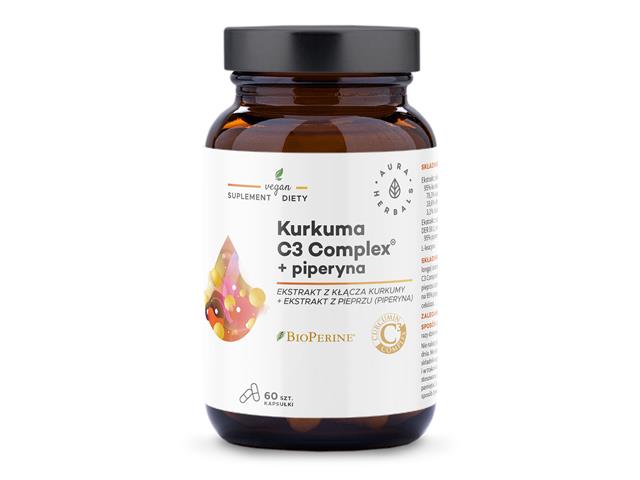 Kurkuma 500 mg C3 Complex + Piperyna interakcje ulotka kapsułki  60 kaps.