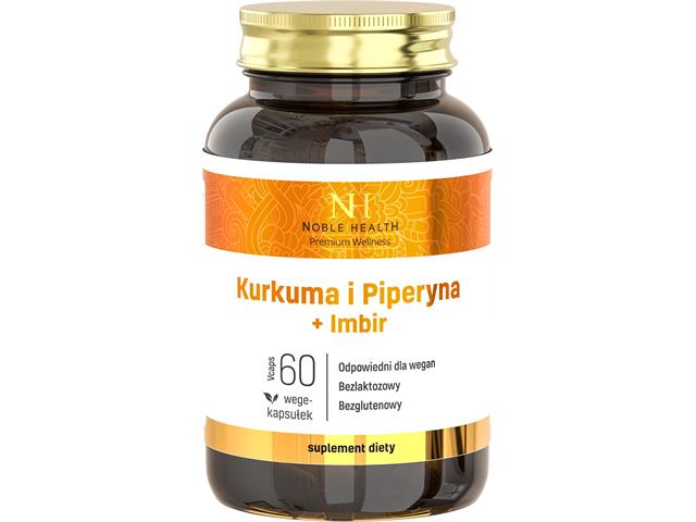 Kurkuma i Piperyna + Imbir interakcje ulotka kapsułki - 60 kaps.