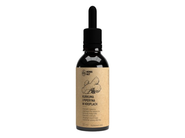 Kurkuma I Piperyna w kroplach interakcje ulotka krople - 50 ml
