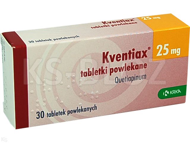 Kventiax 25 interakcje ulotka tabletki powlekane 25 mg 30 tabl.