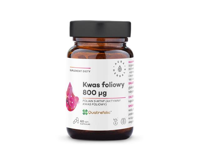 Kwas Foliowy 800 ug Quatrefolic interakcje ulotka kapsułki  60 kaps.