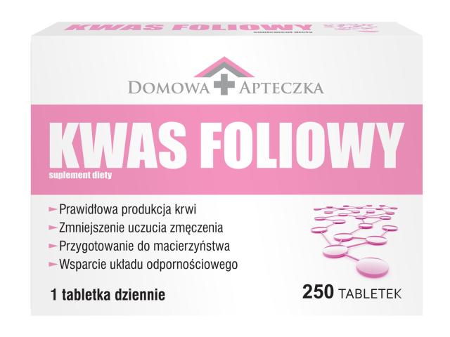 Kwas Foliowy interakcje ulotka tabletki  250 tabl.