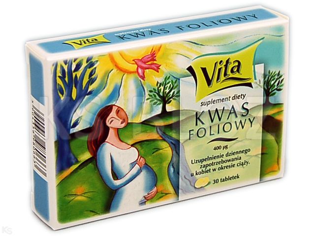 Kwas Foliowy Vita interakcje ulotka tabletki - 30 szt.