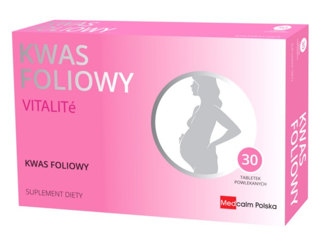 Kwas Foliowy Vitalite interakcje ulotka tabletki powlekane - 30 tabl. (1 blist. po 30 tabl.)