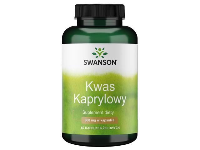 Kwas Kaprylowy interakcje ulotka kapsułki 600 mg 60 kaps.