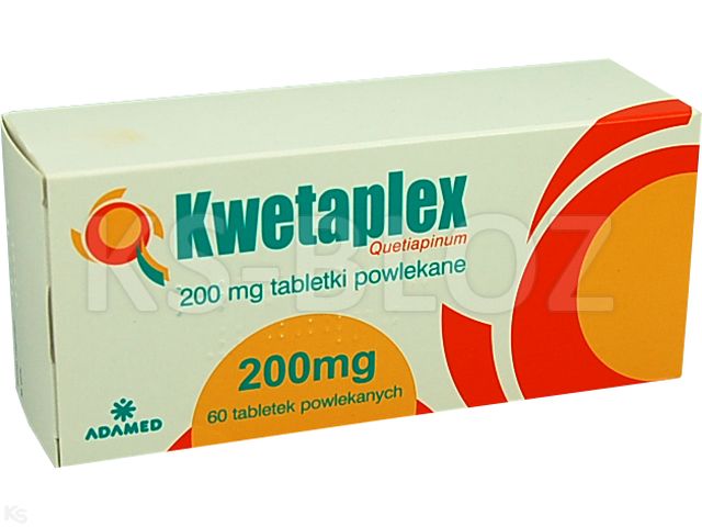 Kwetaplex interakcje ulotka tabletki powlekane 200 mg 60 tabl. | 6 blist.po 10 szt.