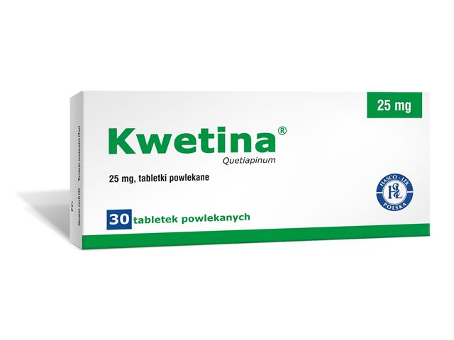 Kwetina interakcje ulotka tabletki powlekane 25 mg 30 tabl. (blist. Alu/PVC)