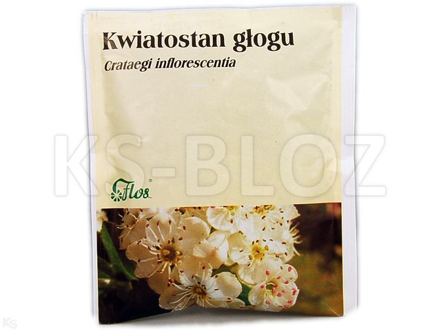 Kwiatostan Głogu interakcje ulotka zioła do zaparzania  50 g