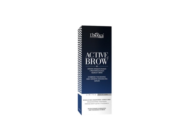 L'Biotica Active Brow Serum zagęszczające i przyspieszające wzrost brwi interakcje ulotka serum  3,5 ml