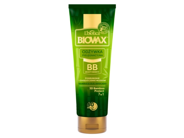 L'Biotica Biovax BB Odżywka do włosów 60 sekund bambus olej avocado interakcje ulotka   200 ml