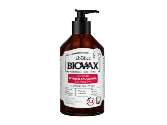 L'Biotica Biovax Czerwona Ekoglinka myjąca do włosów interakcje ulotka szampon  200 ml