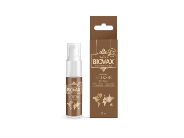 L'Biotica Biovax Eliksir olejek do włosów argan makadamia kokos interakcje ulotka   15 ml