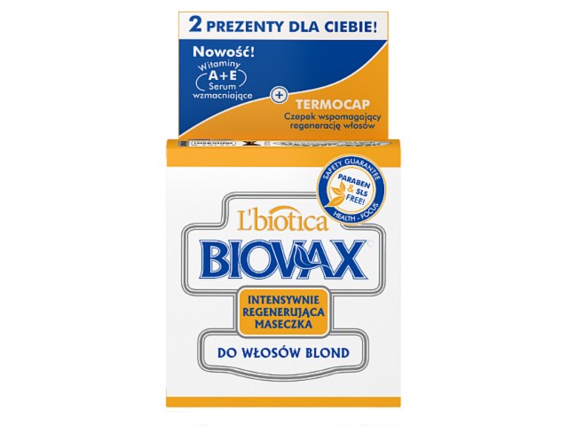 L'Biotica Biovax Maseczka regenerująca do włosów blond interakcje ulotka maska do włosów  250 g