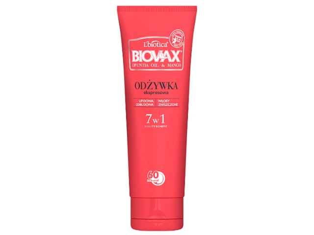 L'Biotica Biovax Odżywka ekspresowa opuntia oil & mango interakcje ulotka odżywka - 200 ml