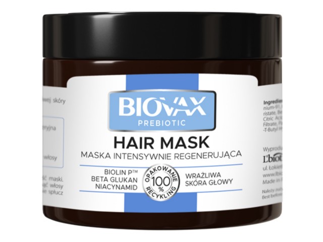 L'Biotica Biovax Prebiotic Maska intensywnie regenerująca interakcje ulotka   250 ml