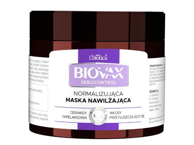 L'Biotica Biovax Sebocontrol Maska nawilżająca normalizująca interakcje ulotka   250 ml