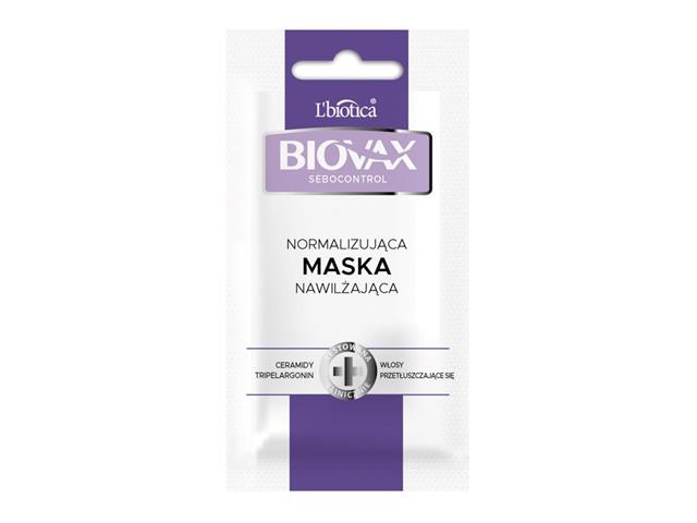 L'Biotica Biovax Sebocontrol Maska nawilżająca normalizująca interakcje ulotka maseczka  20 ml