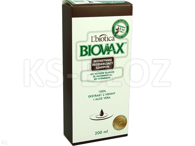 L'Biotica Biovax Szampon do mycia włosów intensywnie regenerujący do włosów słabych i wypadających interakcje ulotka szampon  200 ml