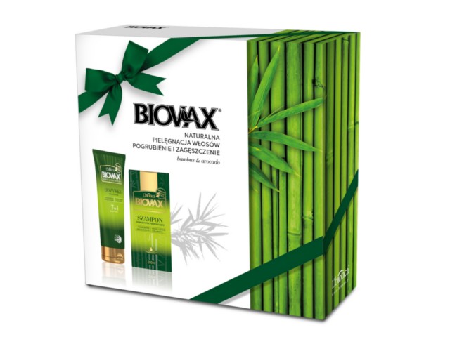 L'Biotica Biovax Zestaw BAMBUS & OLEJ AVOCADO odżywka + szampon interakcje ulotka zestaw  200 ml