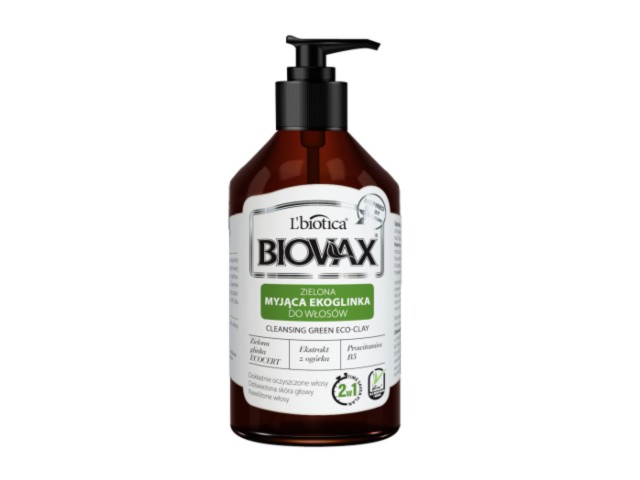 L'Biotica Biovax Zielona Ekoglinka myjąca do włosów interakcje ulotka   200 ml