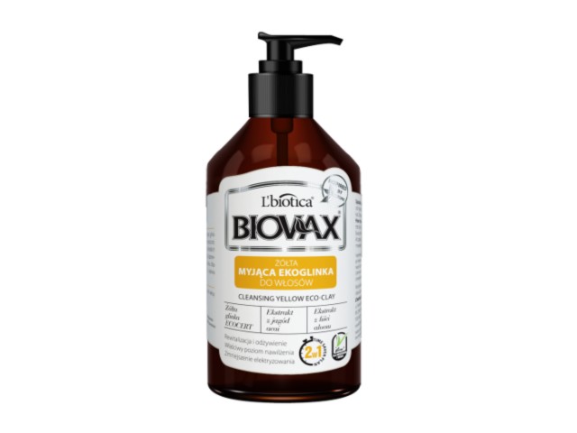 L'Biotica Biovax Żółta Ekoglinka myjąca do włosów interakcje ulotka szampon - 200 ml