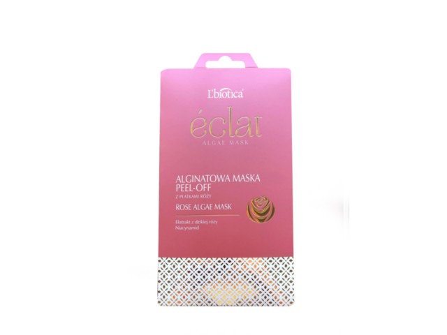 L'Biotica Eclat Alginatowa Maska peel-off z płatkami róży interakcje ulotka proszek - 10 g
