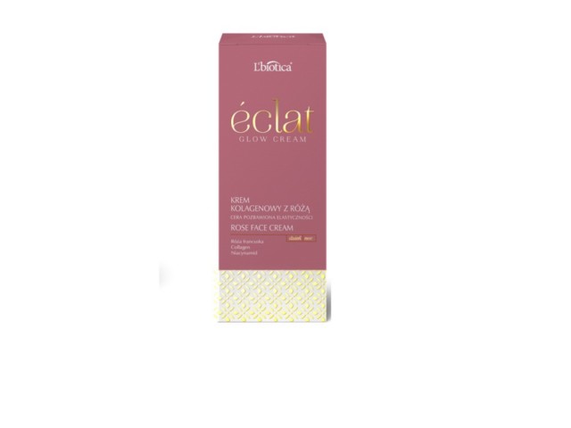 L'Biotica Eclat Glow Cream Krem kolagenowy z różą interakcje ulotka krem  50 ml