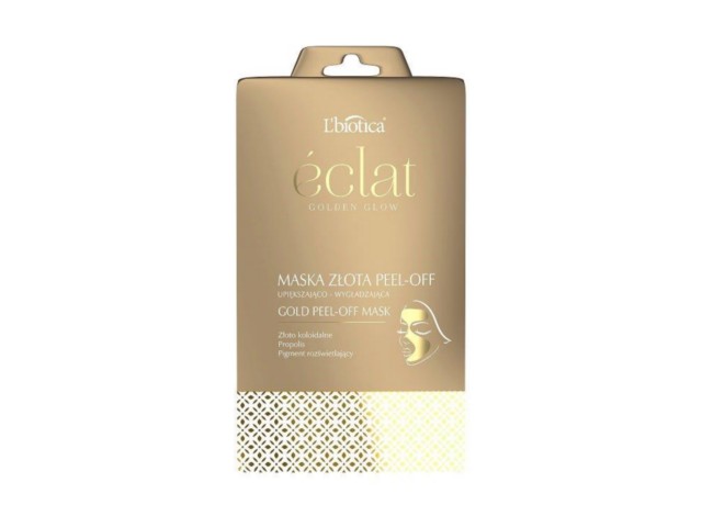 L'Biotica Eclat Golden Glow Maska peel-off złota interakcje ulotka maseczka - 10 g