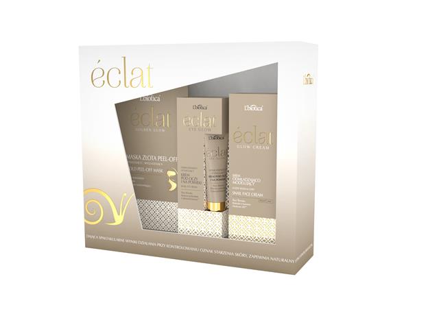 L'Biotica Eclat Ślimak Zestaw Krem odmładz.-model.+Krem p/oczy+Maska Złota Peel-off interakcje ulotka zestaw - 50 ml (+ 15 ml + 10 g)