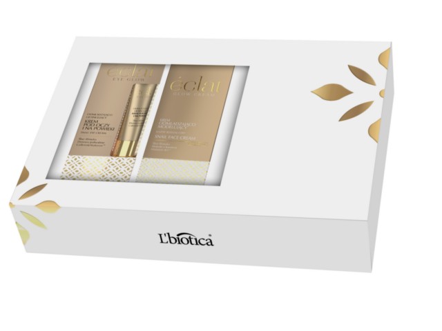 L'Biotica Eclat Zestaw SNAIL Eclat Eye Glow Krem p/oczy+Eclat Glow Krem odmładz.-mod. interakcje ulotka zestaw - 15 ml + 50 ml
