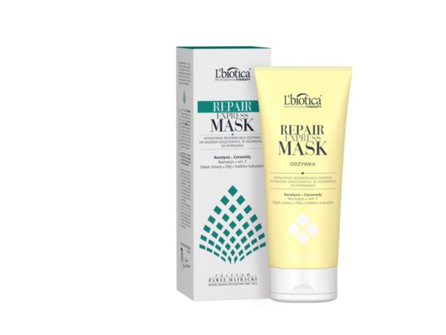 L'Biotica Express Mask Repair Profesional Therapy Odżywka włosy wypadające zniszczone interakcje ulotka odżywka - 200 ml