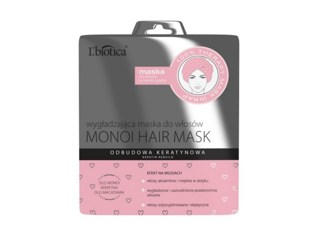 L'BIOTICA Maska do wł. wygładzająca w formie czepka interakcje ulotka maska do włosów - 30 ml