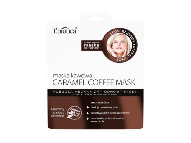 L'Biotica Maska kawowa na tkaninie interakcje ulotka   23 ml
