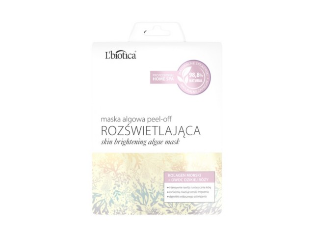 L'Biotica Maska peel-off rozświetlająca algowa interakcje ulotka maseczka - 12 g
