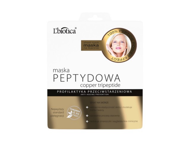L'Biotica Maska peptydowa na tkaninie interakcje ulotka maseczka - 23 ml