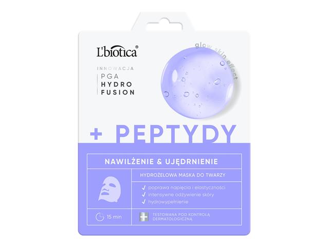 L'Biotica Phf + Peptydy Maska do twarzy nawilżenie i ujędrnienie hydrożelowa interakcje ulotka maska  1 szt.