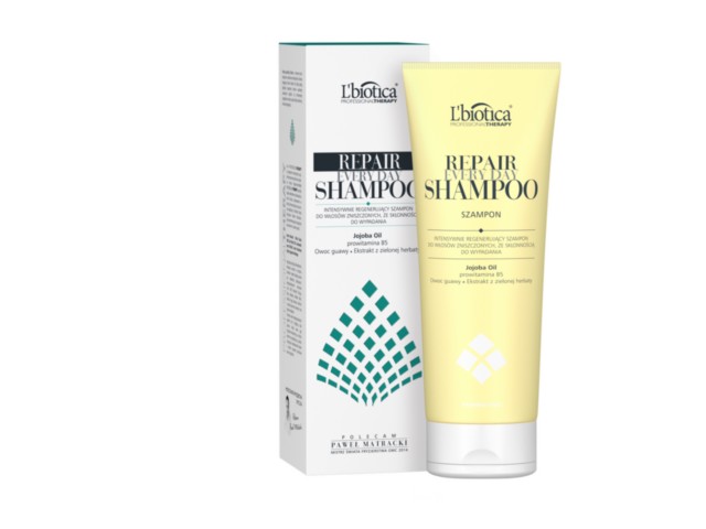 L'Biotica Professional Therapy Repair Shampoo Szampon do mycia włosów wypadających, zniszczonych interakcje ulotka   250 ml