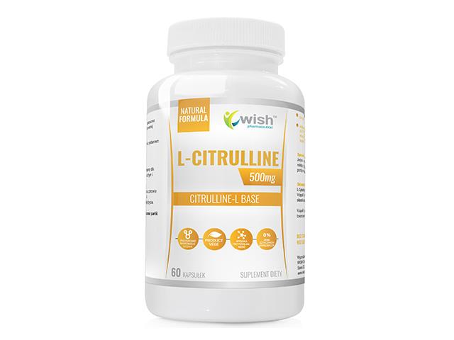 L-Citrulline 500mg interakcje ulotka kapsułki  60 kaps.