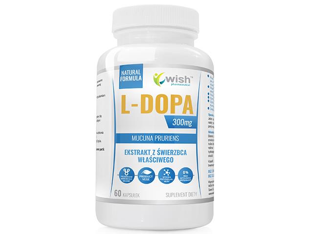 L-DOPA 300mg Ekstrakt z Świerzbca Właściwego interakcje ulotka kapsułki - 60 kaps.