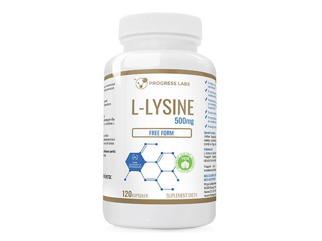 L-Lysine 500mg interakcje ulotka kapsułki - 120 kaps.