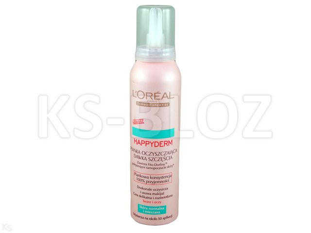 L'OREAL HAPPYDERM Pianka d/demak.c.norm./miesz. interakcje ulotka pianka - 150 ml