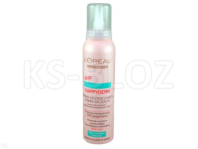 L'OREAL HAPPYDERM Pianka d/demak.c.norm./miesz. interakcje ulotka pianka  150 ml