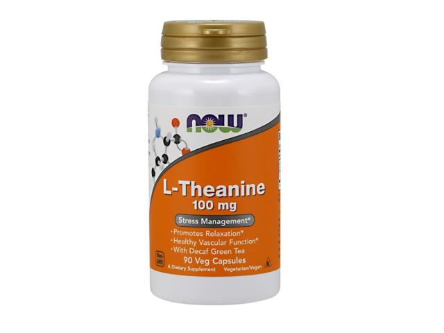 L-Theanine 100 mg With Decaf Green Tea interakcje ulotka kapsułki wegetariańskie - 90 kaps.