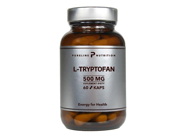 L-Tryptofan 500 mg Pureline Nutrition interakcje ulotka kapsułki  60 kaps.