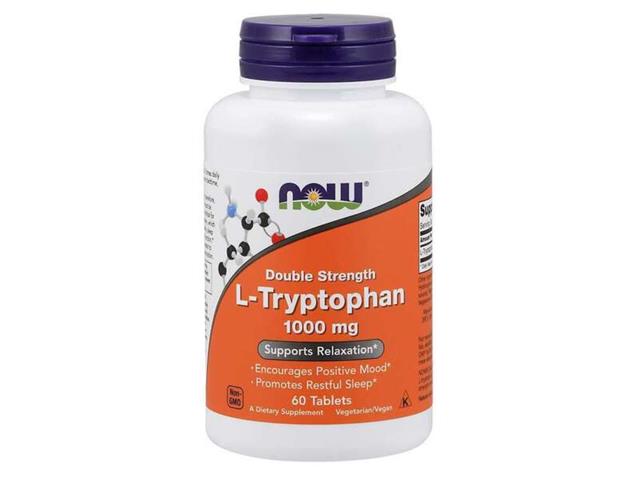 L-Tryptophan 1000 mg Double Strength interakcje ulotka tabletki  60 tabl.