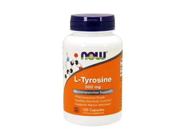 L-Tyrosine 500 mg interakcje ulotka kapsułki - 120 kaps.